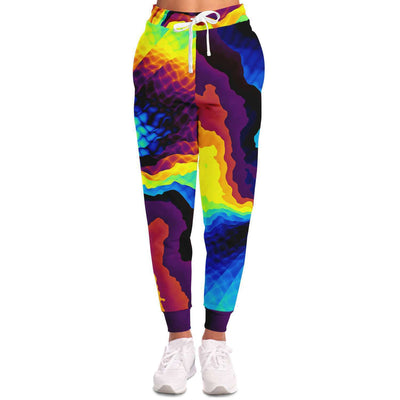 Psychedelic Art Abstract Colorful Paint Festival Edm Men Women Joggers - kayzers