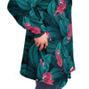 Pink Tiger Print Unisex Fleece Cloak - kayzers