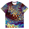Abstract Bohemian Spiral Waves Effect Nature Stones Men Women T-shirt - kayzers