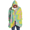 Pink Mint Green Yellow Tinge Hues Ombre Iridescence Holographic Colorful Unisex Cloak - kayzers