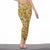 Yellow Floral Print Print Women's High Waist Leggings