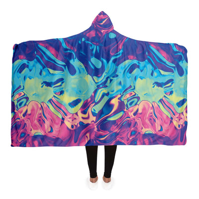 Colorful Holographic Iridescent Hooded Blanket - kayzers