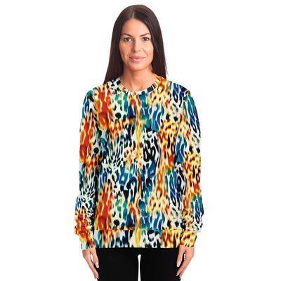 Colorful Leopard Animal Print Sweatshirt