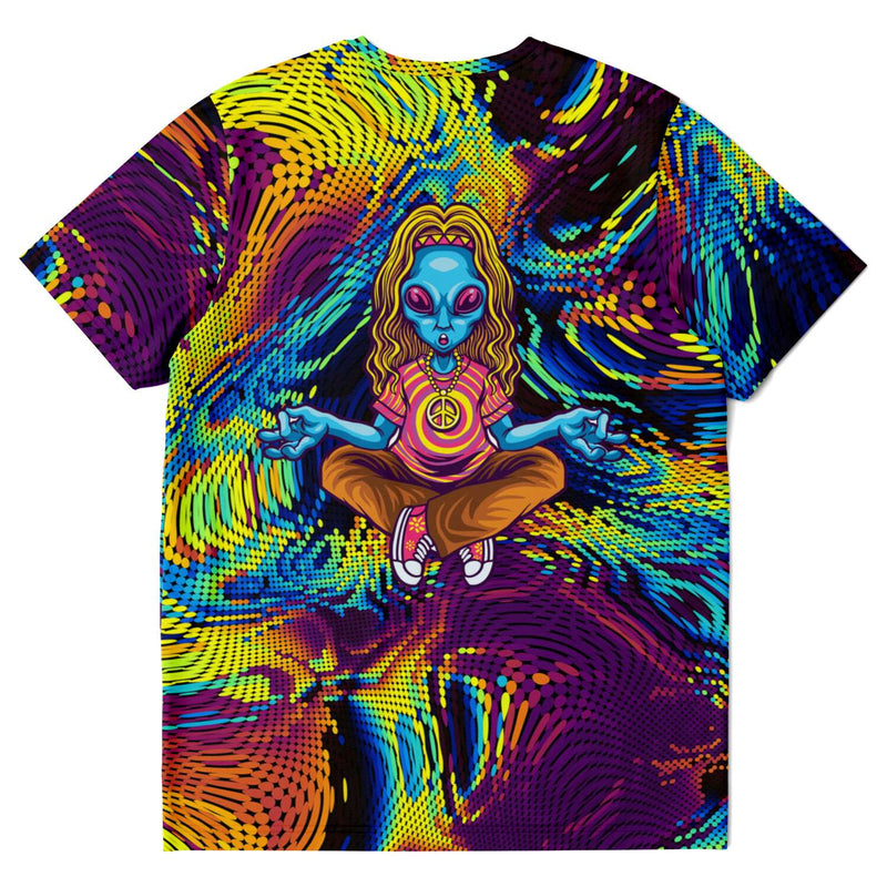 Alien Dmt Peace Love Psychedelic Meditation T-shirt - kayzers