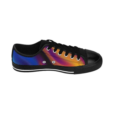 Psychedelic Liquid Waves Abstract Marble Pattern Men Women Sneakers - kayzers