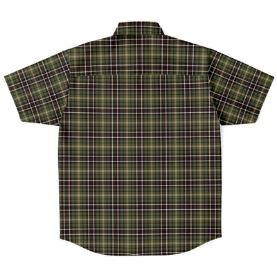 Dark Green Checks Plaid Pattern Shirt - kayzers