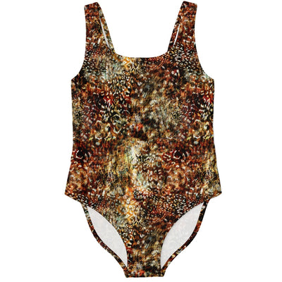 Abstract Animal Print One Piece Swimsuit