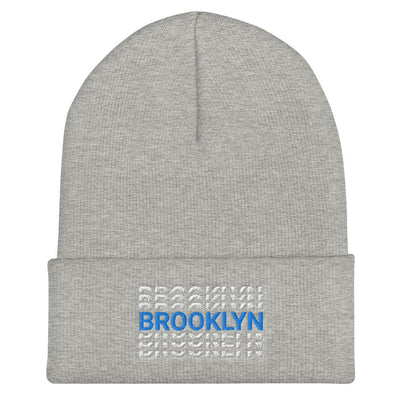 Brooklyn Logo Embroidered Cuffed Beanie - kayzers