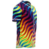 Colorful Waves Sporty Graphic Edm Festival Illusion Psychedelic Strokes Dmt Lsd Baseball Jersey - kayzers