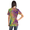 Abstract Psychedelic Waves Edm String Color Retro Men Women T-shirt - kayzers