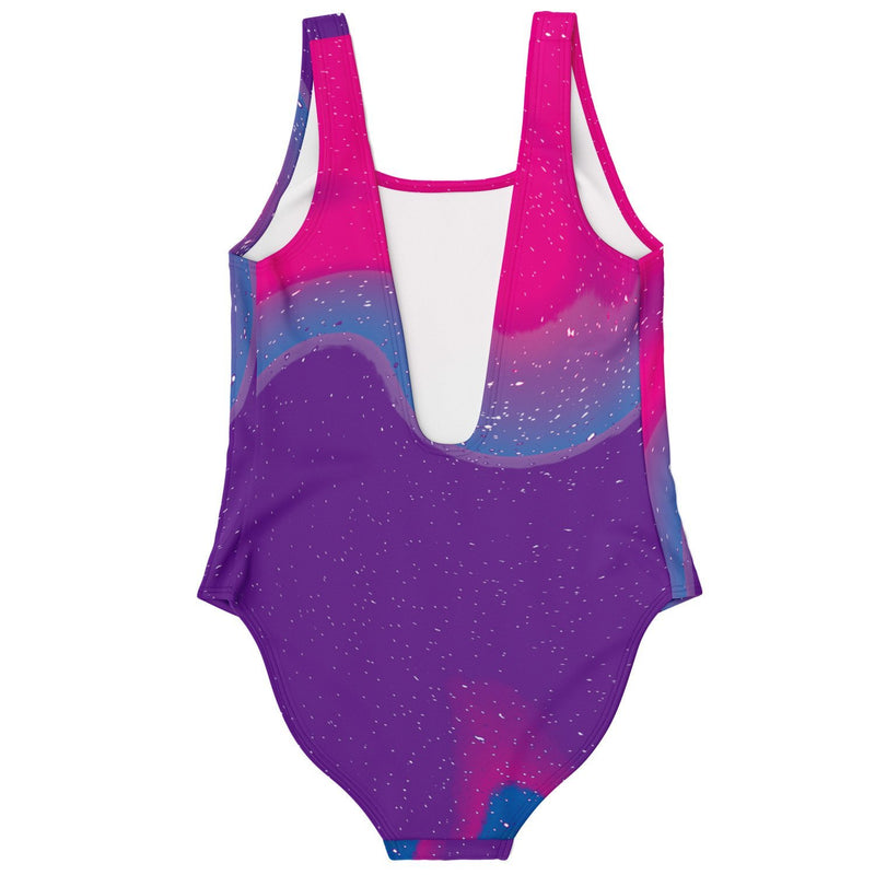 Abstract Art Pink Galaxy One Piece Swimsuit - kayzers