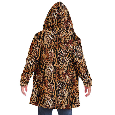 Tiger Animal Print Fleece Cloak