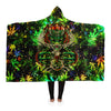 Cannabis Psychedelic Weed Hooded Blanket - kayzers