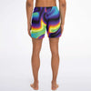 Psychedelic Fractals Light Abstract Colorful Waves Swim Trunks Beach Swimming Surfing Shorts - kayzers