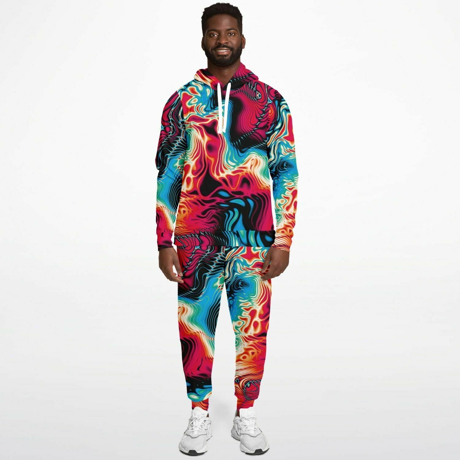 Psychedelic Trippy Candy Festival Unisex Fashion Hoodie And Jogger Matching Set - kayzers