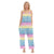 Iridescence Ombre Clouds Blue Yellow Pink Vanilla Sky Ice Cream Print Women's Loose Cami Jumpsuit
