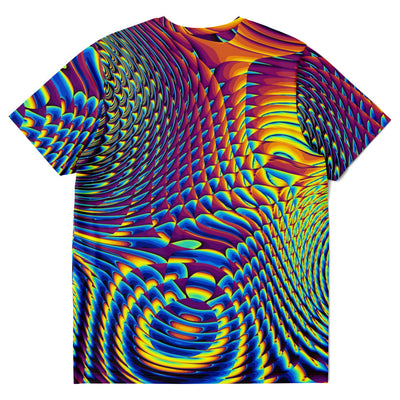 Psychedelic Fractals Spirals Festival EDM DMT LSD Men Women T-shirt - kayzers