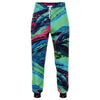 Abstract Art Paint Multi Colorful Mint Green Joggers Kayzers