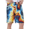 Abstract Marble Print Psychedelic Men's Beach Shorts