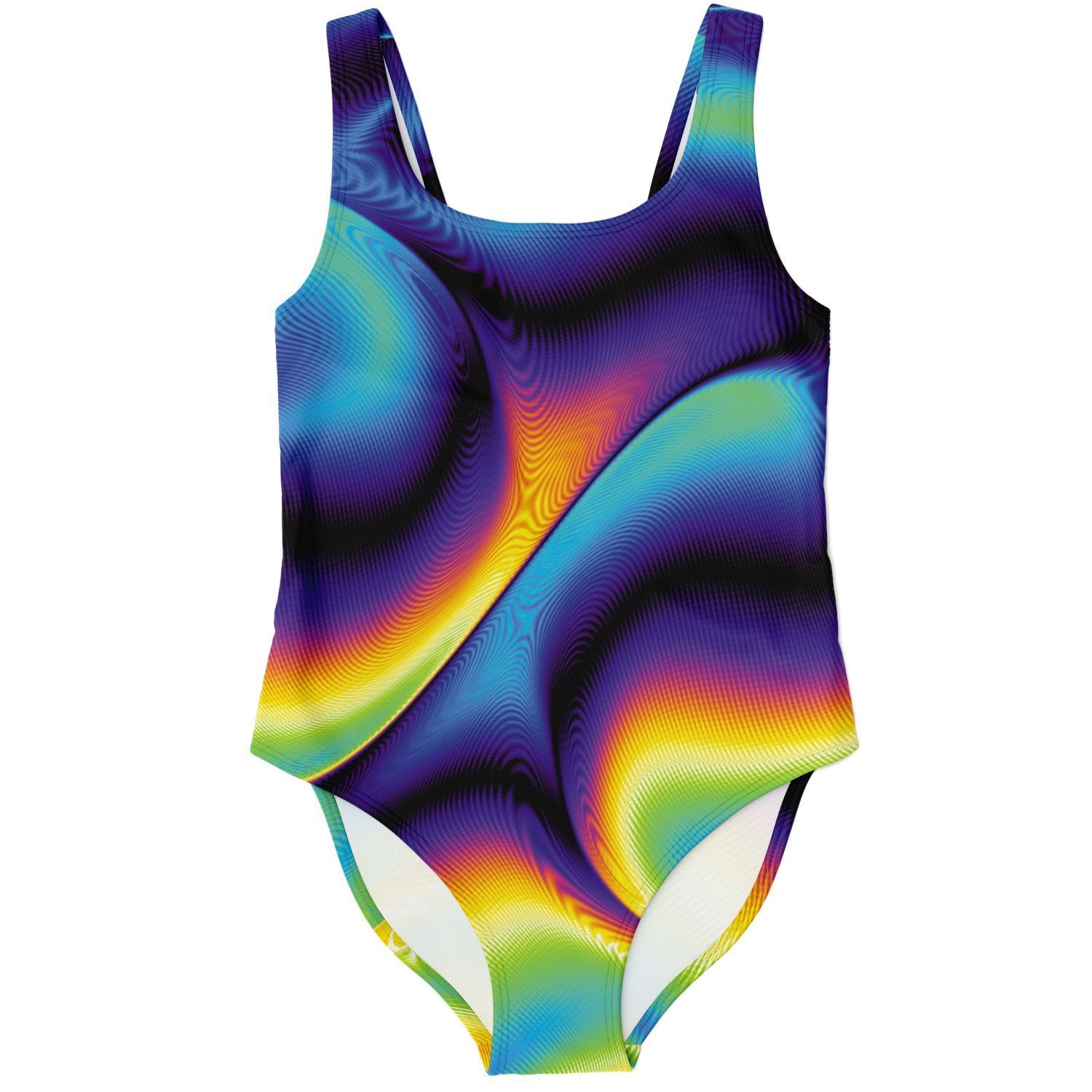Abstract Psychedelic Festival One Piece Swimsuit - kayzers