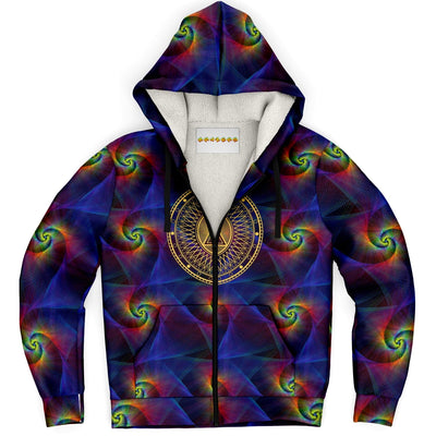 Psychedelic DMT Trippy Holographic Hoodie Zip Up