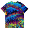 Abstract Colorful Paint Stroke Psychedelic Waves Beach Ocean Tropical T-shirt - kayzers