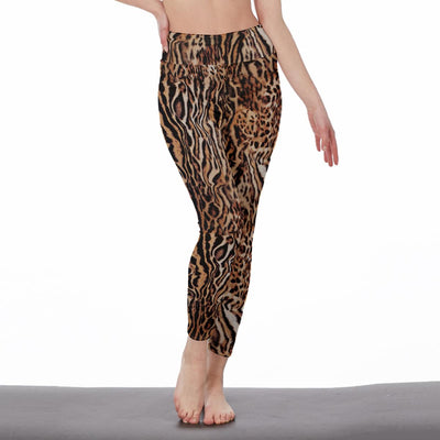 CUHAKCI Black White Leopard Print Leggings Workout Out Activewear Sexy Pants  High Waist Leggin Sport Women Fitness Gym Jegging