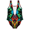 Psychedelic Trippy Botanical Alien Dmt One Piece Swimsuit - kayzers