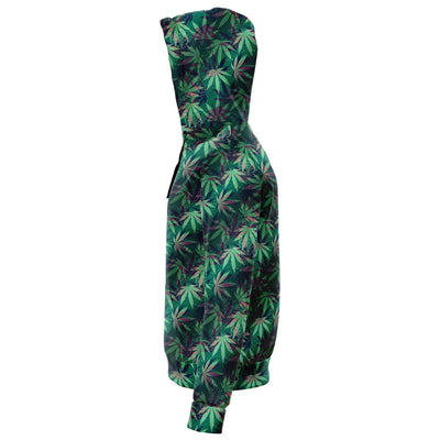 Weed Hemp Marijuana Cannabis Leaf Leaves Unisex Zip Up Hoodie - kayzers
