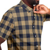 Tortilla Brown Check Plaid Pattern Shirt - kayzers