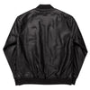 Racing Flags Logo Embroidered Leather Bomber Jacket - kayzers