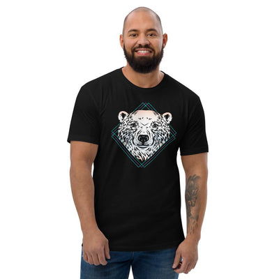 Arctic Polar Bear Men's Short Sleeve Fitted T-shirt - kayzers