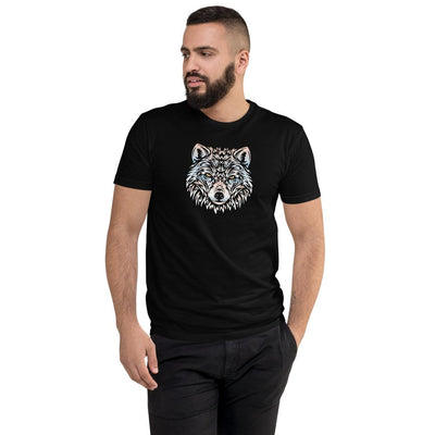 Arctic Wolf Short Sleeve Men's Fitted T-shirt - kayzers
