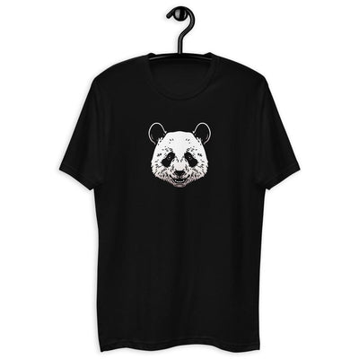 Panda Short Sleeve Men's Fitted T-shirt - kayzers