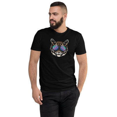 Tiger With Sunglasses Short Sleeve T-shirt - kayzers