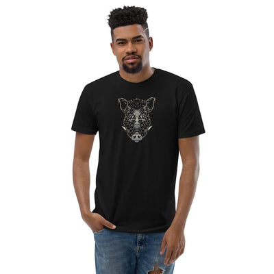Wild Boar Short Sleeve Men's Fitted T-shirt - kayzers