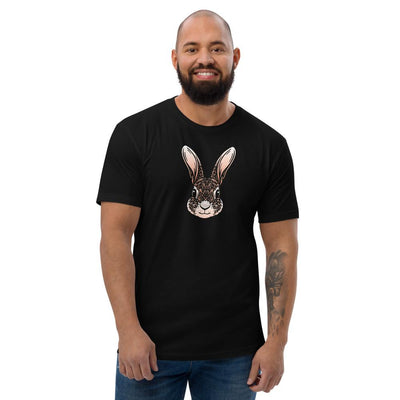 Rabbit Short Sleeve Men's Fitted T-shirt - kayzers