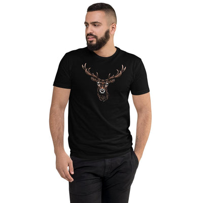 Deer Short Sleeve Men's Fitted T-shirt - kayzers