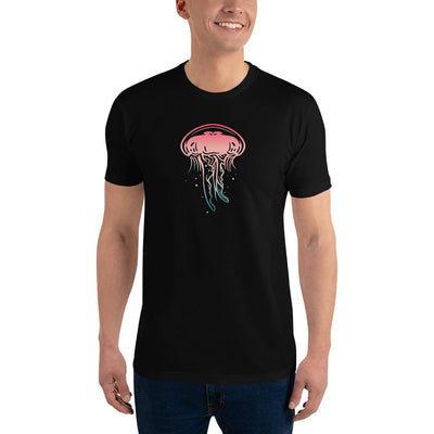 Jellyfish Short Sleeve Men's Fitted T-shirt - kayzers