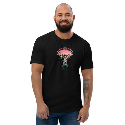 Jellyfish Short Sleeve Men's Fitted T-shirt - kayzers