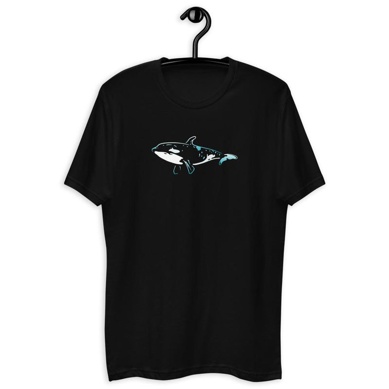 Killer Whale Short Sleeve Men's Fitted T-shirt - kayzers