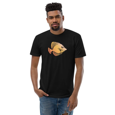 Yellow Tang Short Sleeve Men's Fitted T-shirt - kayzers