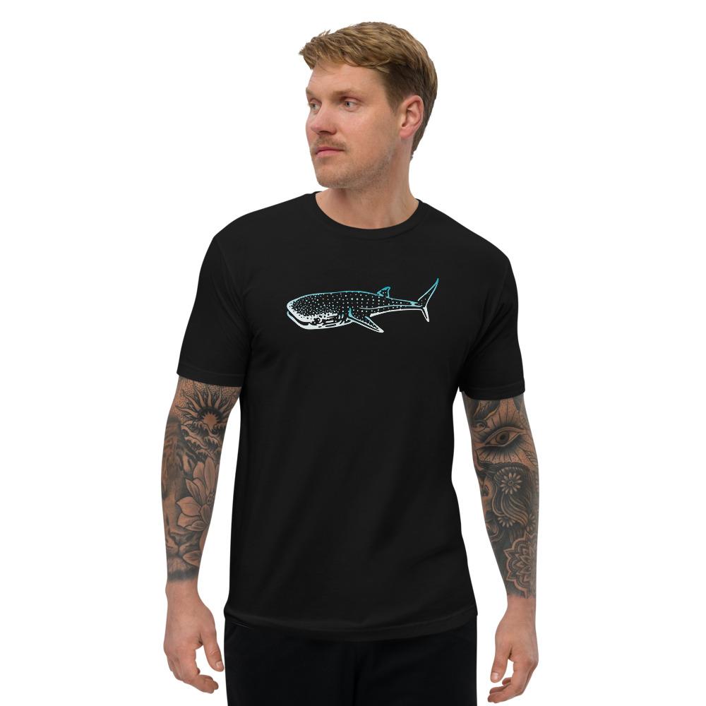 Shark Whale Short Sleeve Men's Fitted T-shirt - kayzers