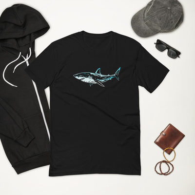 Shark Short Sleeve Men's Fitted T-shirt - kayzers