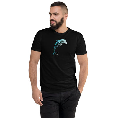 Dolphin Short Sleeve Men's Fitted T-shirt - kayzers
