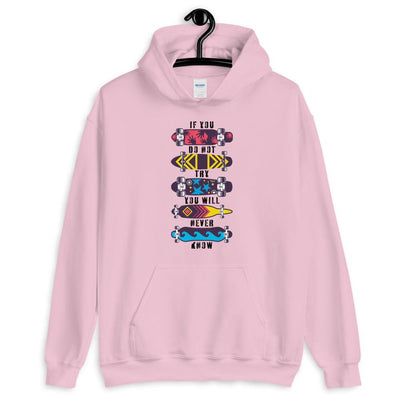 Skateboarding Hoodie With Inspirational Quote