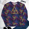 Holographic Spiral Sweatshirt Mystic Triangle