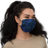 Abstract Blue Space Face mask