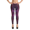 Red Black Holes Abstract Leggings