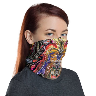 Abstract Psychedelic Agate Pattern Neck Gaiter